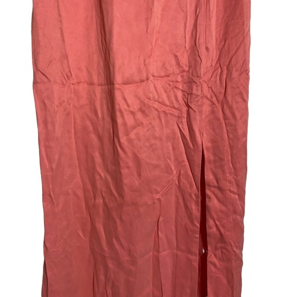 Lovers + Friends Pink Strapless Dress High Slit Maxi Extra Extra Small XXS - Picture 6 of 11